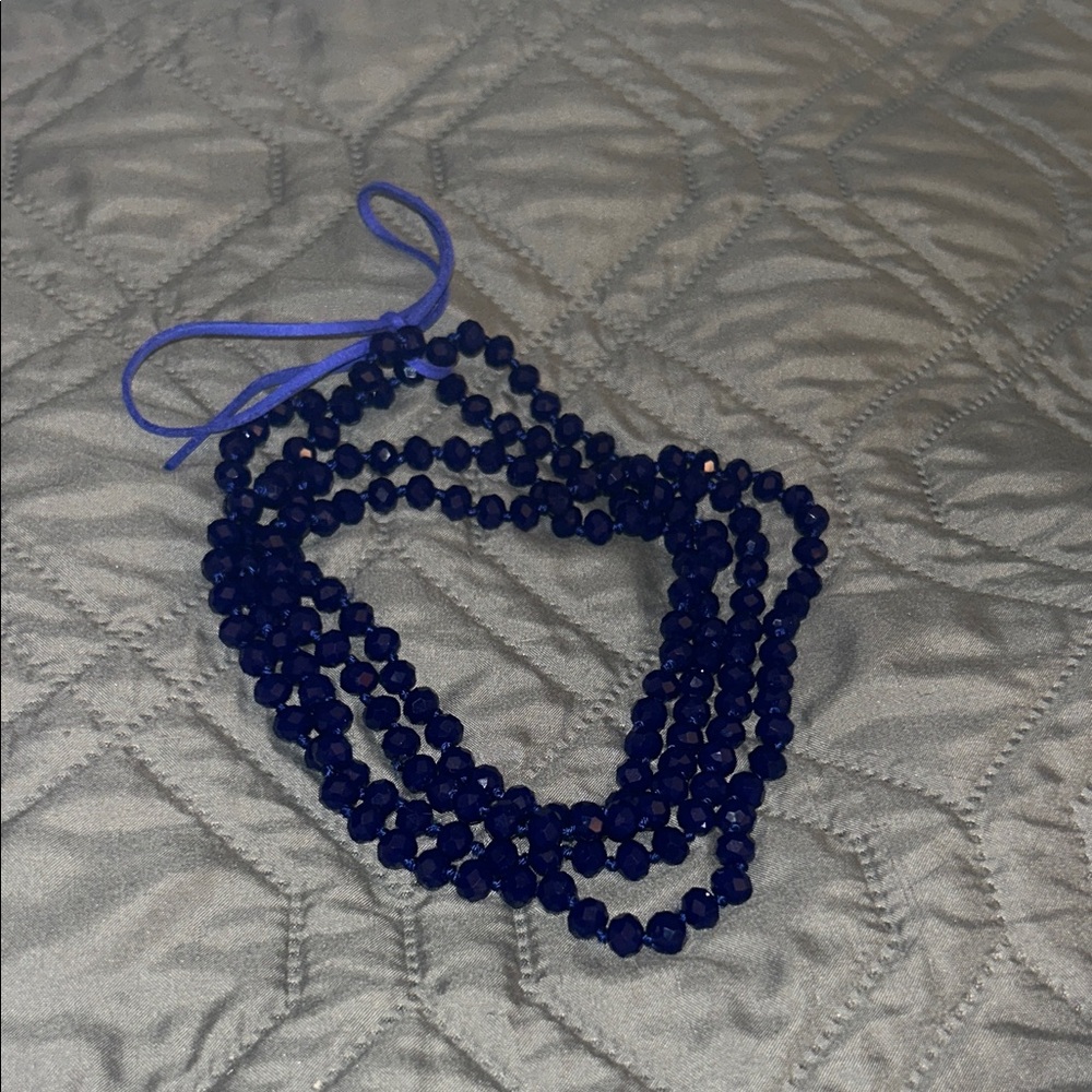 Navy Blue Layering Necklace